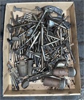 Lot w/ Exhaust Valves, Drill Bits, Arm Pins, And