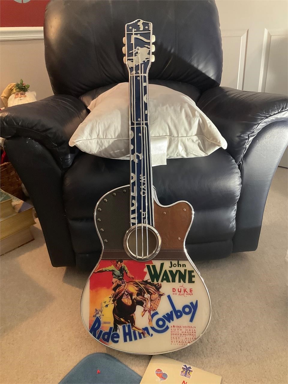 Guitar art signed by the artist