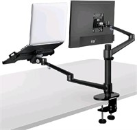 Viozon Monitor and Laptop Mount, 2-in-1 Adjustable