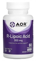 AOR, R-Lipoic Acid, 300 mg, 60 Vegetarian Capsules