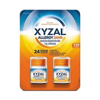 2 PACK Xyzal Allergy Pills, 24-Hour relief