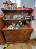 Solid Wood Buffet With Hutch