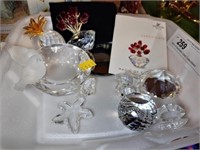 8pcs of Swarovski Glass Collectibles