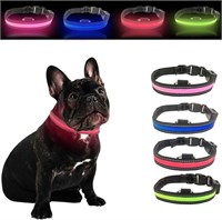 NEW SOLAR LED Glow Pet Collar QTY.1 SMAL RED - $49