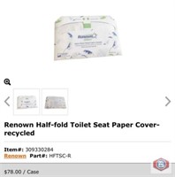 Renown Half-fold Toilet Seat Paper Cover-recycled