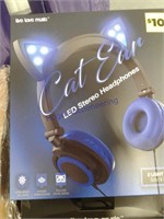 4-Cat Ears LED stero headphones