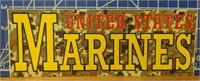 US Marines camo bumper sticker USA made