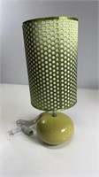 green polka dot lamp