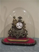 antique mantel clock with case