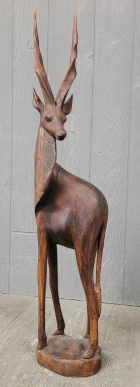 Vintage Hand Carved African Wood Animal
