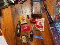 LOT OF MISC COKE ITEMS