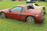 1985 RED FIERO SE WITH TITLE, NOT RUNNING,