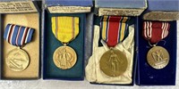 Lot Of 4 American Military Medals
