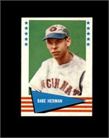 1961 Fleer #114 Babe Herman EX-MT to NRMT+