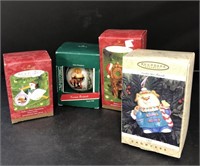 Hallmark ornaments including Norman Rockwell