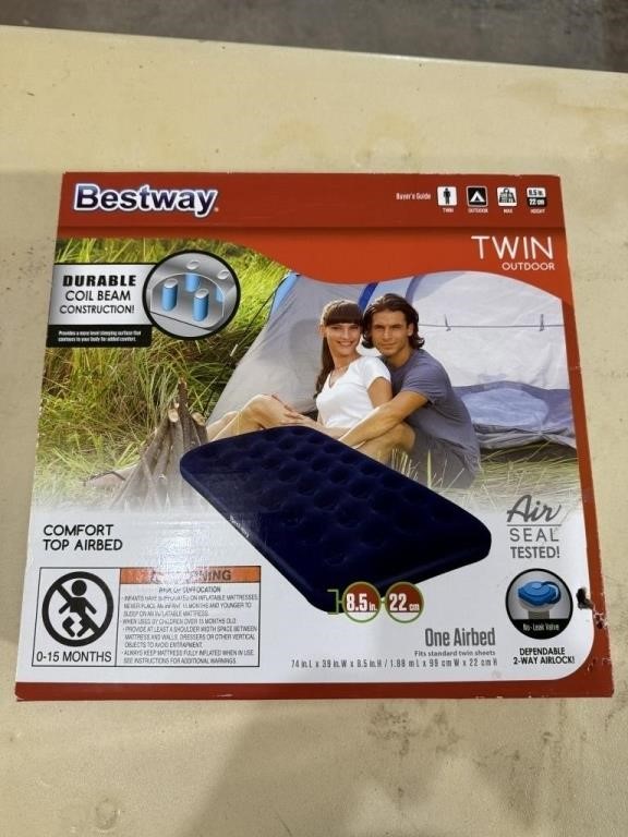 Bestway-Twin air bed (new in box)