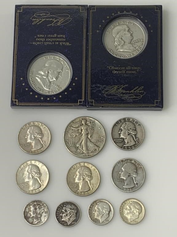 Coins Halves, Quarters, Dimes 90% Silver