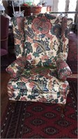 Northwood wing back chair with ball and claw