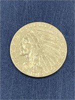 1913 $2.50 Gold Indian Head Coin