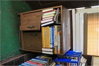 Kitchen cart with cookbooks