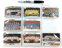 Collection de cartes des équipes de hockey 1976-77