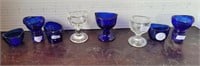 LOT OF EYE WASHES COBALT GLASS