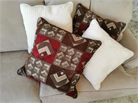 4 Decorative Couch/Throw Cushions