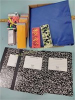 Notepads, pencils, erasers, staples new stock