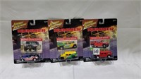 3 new sealed johnny lighting cars