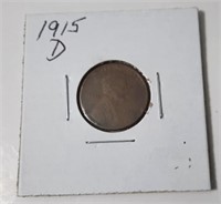1915 D Lincoln 1 Cent Coin