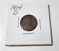 1914 D Lincoln 1 Cent Coin  Key Date