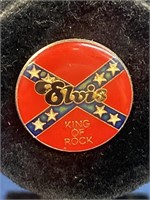 Vintage Elvis Presley Pin King of Rock Musician