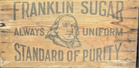 Antique Franklin Sugar Sign