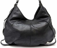 YVES ST LAURENT LAMBSKIN LEATHER MOMBASA HORN HOBO