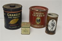 4 Tobacco Canisters