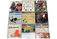 (9) Vinyl LP Records - Christmas Classics