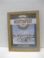 21.5"x 28" Framed Coors Winterfest Poster