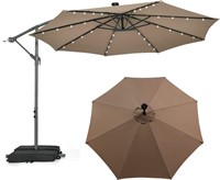 $170  Tangkula 10FT Hanging Offset Umbrella  Tan