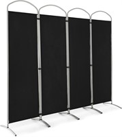 $55  Giantex 6.2Ft Folding 4-Panel Divider Black