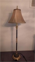 Vintage Brass & Wood Lamp