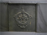 Antique Cast Iron Fireplace Cover Fischer Leaf Co