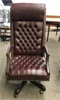 Tufted Executive Office Chair with Nailhead Trim