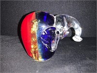 Elephant Glass Paperweight