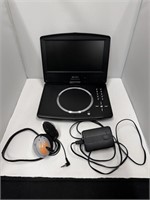 Go-Video dvd player w/ charger and headphones