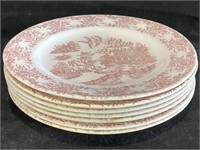 VTG Hamilton Ross among Red 9" Plates (7)