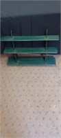 Green Wooden Shelf Plate 21 inches tall