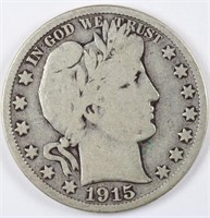 1915-D Barber Half Dollar