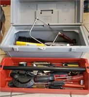 Large tool box with miscellaneous tools