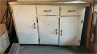 Vintage Floor Cabinet with Contents