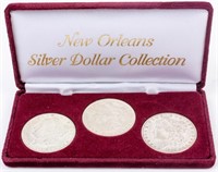 Coin 3 Morgan Silver Dollars New Orleans Mint